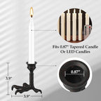 NIKKY HOME Gothic Clawfoot Taper Candle Holders Set of 2, Halloween Decor - Image 4
