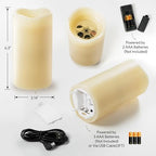 XingsLight Easter Flameless Candle Projector – LED Pillar Candle with Bunny, Chick & Egg Projection Lights |Remote Control & Timer, Easter Basket Stuffer Gift,2 Pack - Image 4