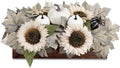 Pre-Made Fall Centerpieces for Dining Table, 14'', Fall White by Scawim