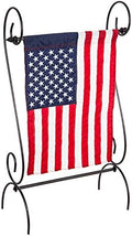 Evergreen Scroll American Garden Flag Stand | Premium Metal Iron Flag Holder Stand | Fits 12x18 Garden Flags for Outside | Weatherproof Outdoor by EvergreenFlag