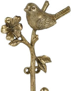 SOFFEE DESIGN 2pcs Metal Gold Coat Hooks with 3D Bird & Flowers Shape, Heavy Duty for Entryway, Bathroom, Bedroom Farmhouse Decoration - Image 7