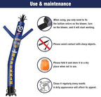 6FT Tall Hanukkah Inflatable Tube Man (9''Diameter) Wacky Wavy Dancing Guy for Outdoor Decoration Advertising Business Promotion - Happy Hanukkah (Blower Not Included) - Image 7
