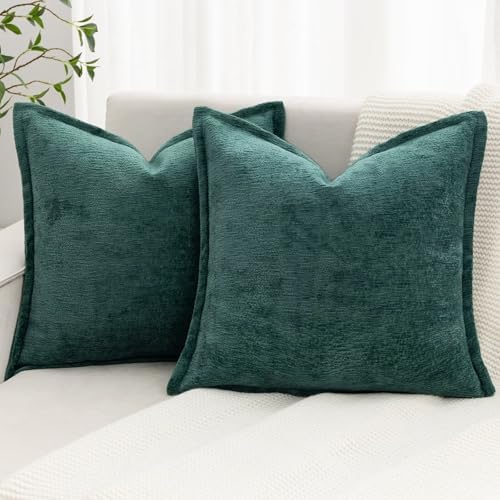 Decorative Throw Pillow Covers 26x26 Chenille Boho Pillowcase by BAOLIZEGAO