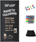 SELEAD Magnetic Chalkboard Words Sign - 55" x 25", Black Solid Wood Frame by SELEAD