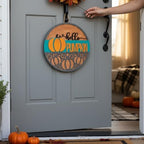 Wood front door sign Wood sign Home decor Welcome sign Sign for front door House warming gift Wedding gift (Swil pumpkin, 22" Width) - Image 4
