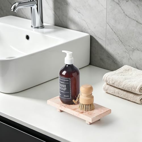 Natural Marble Tray Pedestal Stand, Stone Riser for Bathroom, Kitchen Sink - Image 4
