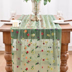 6 Pack Flower Table Runner Floral Daisy Fall Wedding Birthday Party Decor - Image 2