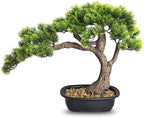 Artificial Bonsai Tree 15" Tall with Realistic Wood, Fake Bonsai, Fake Plant for Office Desk & Home, Japanese Decor, Housewarming Gift by Berdkaba
