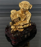 Betterdecor Gold Color Feng Shui 12 Chinese Zodiac Animal Statue Figurine Home Office Decoration and Gift for New Year Holidays and Birthday (Zodiac Monkey) - Image 5