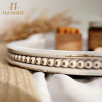 Hanobe 2 Tiered Decorative Trays Stand Boho Coffee Table Decor - Image 6