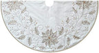 Kurt Adler 54-Inch Ivory Holly Tree Skirt - Image 4