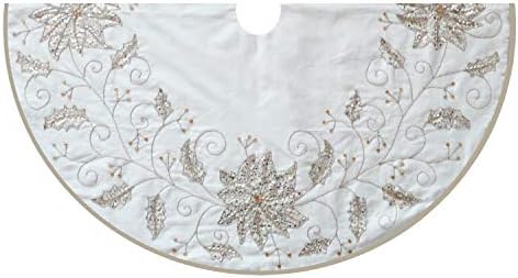 Kurt Adler 54-Inch Ivory Holly Tree Skirt - Image 4