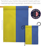 Ukraine Garden Flag - Set with Stand Regional Nationality Nation International World Country Particular Area - House Decoration Banner Small Yard Gift Double-Sided Made in USA 13 X 18.5 - Image 4