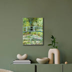 XYHYRA Framed Black Cat Canvas Wall Art, Vintage Monet Landscape Water Lilies Wall Decor Painting, Funny Cat Poster Prints Picture for Bedroom Bathroom Living Room Room Aesthetic Decor 16x24 inch - Image 7