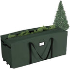 Rolling Christmas Tree Storage Bag - Waterproof Bag for 9-Foot Tree or Christmas Decor - Nylon Handles and 3 Rollerblade Wheels by Elf Stor (Green) - Image 2
