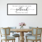 The Best Memories Are Made Gathered Around the Table Dining Room Wall Decor - Image 3