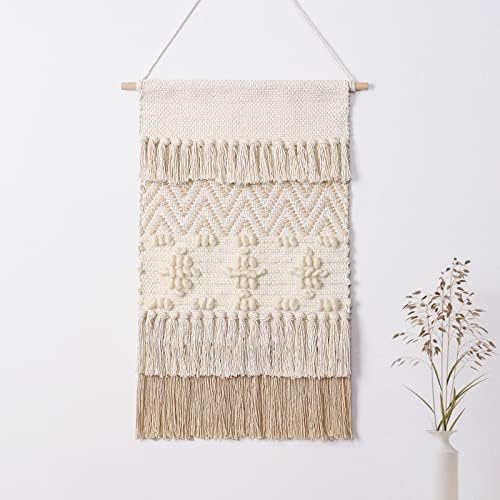 Dremisland Macrame Wall Hanging Macrame Wall Decor Bohemian Beige Tapestry by Dremisland
