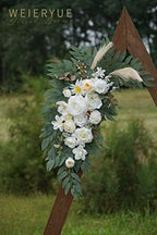 Artificial Wedding Arch Flowers Kit(Pack of 2) for Wedding Arch, Bridal Shower, Ceremony and Reception Backdrop Decoration (Cream & Champagne) - Image 6