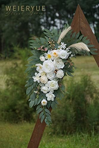 Artificial Wedding Arch Flowers Kit(Pack of 2) for Wedding Arch, Bridal Shower, Ceremony and Reception Backdrop Decoration (Cream & Champagne) - Image 6