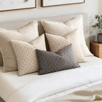 MIULEE Pack of 2 Decorative Burlap Linen Euro Sham Christmas Throw Pillow Covers Modern Farmhouse Pillowcases Rustic Woven Textured Cushion Cover for Sofa Couch Bed 26x26 Inch Beige - Image 6