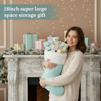 6 Pcs 18in Pastel Christmas Stockings Macaron Velvet Xmas Stockings - Image 6