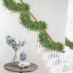 Briful 5ft Long Greenery Garland Set of 2 Boston Fern Floral Garland for Door Mantle Decorations, Lush Realistic Spring Summer Artificial Garland for Home Farmhouse Indoor Decor, 2026 VBS Church Decor - Image 5