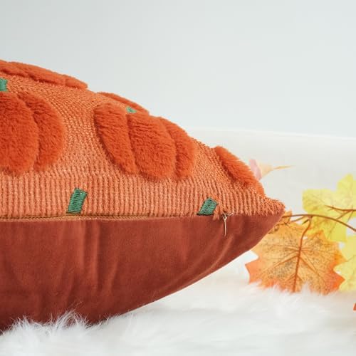 JOJUSIS Decorative Pillow Covers, Fall Pumpkin, 24" x 24", 4-Pack - Image 5
