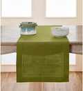 Solino Home 100% Pure Linen Dining Table Runner Avocado Woven, 14 x 72 in by SolinoHome