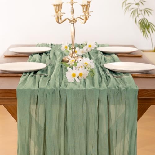 15 Pack Cheesecloth Table Runner Fall Boho Gauze Wedding Party Home Decor - Image 5