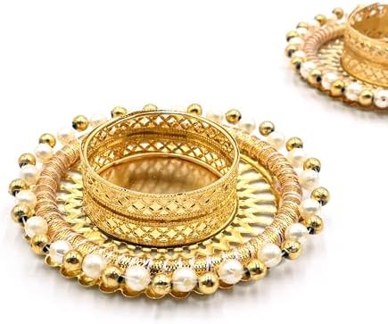 20 Pcs Assorted Decorative Tea Light Candle Holders with Gold Pearls Traditional Handmade Diya for Pooja, Diwali, Festival Decoration - Image 3