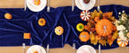 DeZerlor 3pcs Royal Blue Fall Winter Velvet Table Runner 20 x 120 Inch - Image 6