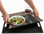 2-in-1 Serving Tray & Placemat | Faux Leather & Reversible by FREEFORM