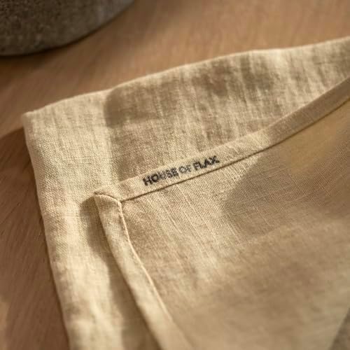 Linen Table Runner 90 inches Long- 100% Pure Linen Flax - Stonewashed European Linen Table Runner (Royal Creme, 14 x 90 Inch) - for Dining, Fall, Autumn, Thanksgiving - Image 2
