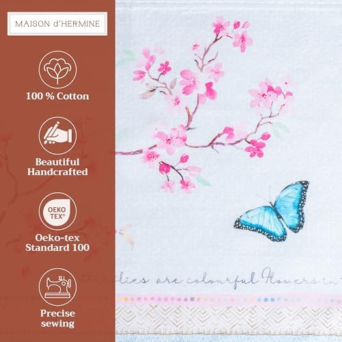 Maison d' Hermine Placemats Set of 4 Reusable 100% Cotton (13"x19") - Image 2