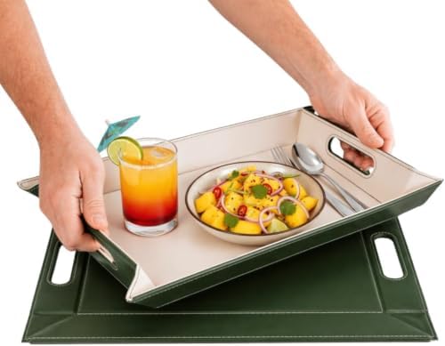 2-in-1 Serving Tray & Placemat | Faux Leather & Reversible by FREEFORM