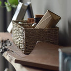 StorageWorks Wicker Toilet Basket Tank Topper, Seagrass Storage Baskets - Image 5