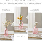 Glass Bud Vases Set of 32 - Pink Assorted Small Mini Glass Vases for Flowers, Crystal Vintage Vase Set, Bulk Centerpieces for Table Décor, Wedding, Home and Events (Pink, 32 Pcs) - Image 5