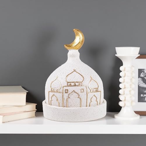 Ramadan Resin Statue Ornament, Handmade Lightweight Durable Indoor Home Decor for Living Room Bedroom Office Ramadan Festive Decoration Detailed Craftsmanship Holiday Decoration Statues - Image 7