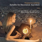 Iron Night Light, Magic Star Moon Light, LED Decorative Light for Parties, Weddings, bedrooms and Many Other Occasions, USB Port, 11 x 6 x 6 inches（Round Ball Warm） - Image 5