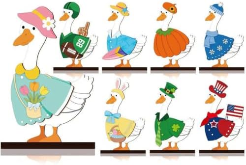 Interchangeable Wooden Animal Tabletop Figurine Magnetic Decor (M) - Image 6