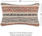· REDEARTH · Boho Textured Handwoven Throw Pillow Cases, Motley Bohemia - Image 7