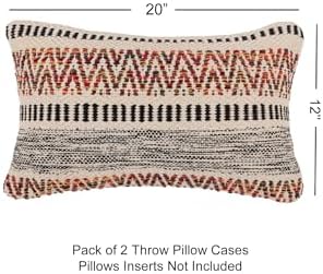 · REDEARTH · Boho Textured Handwoven Throw Pillow Cases, Motley Bohemia - Image 7