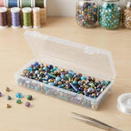 LJY 10 Clear Rectangular Plastic Boxes, 6.1 x 2.6 x 1.2 in for Beads - Image 3