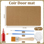 Nuanchu 25 Pcs Blank Coir Doormat Bulk Painting Kit 17x 30, Rounded Corners - Image 2