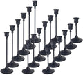 18 pcs Black Candlestick Holders Set, 3 Sizes Metal Taper Candle Holders Weighted with Anti-Slip Pad, Vintage Finish Candle Sticks for Wedding Centerpieces, Christmas Mantel, Fireplace & Table Decor by Unknown