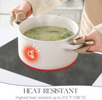 MOSAYT Vinyl Faux Leather Placemats, Set of 8, Dark Grey - Image 3