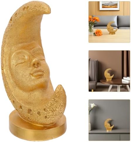 Cabilock Moon Resin Statue Eid Mubarak Table Decoration for Living Room - Image 7