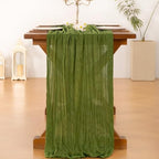 Cheesecloth Table Runner Fall Boho Wedding Birthday Party Home Decor - Image 3