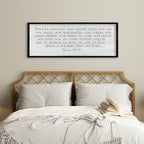 ZZJJHYWGQ Christian Wall Art Romans 8:38-39 Bible Verse Sign 32"×12" Black - Image 4