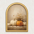 Wheatwin Fall Wall Decor, Pumpkins Gold Arched Framed Wall Art Fall Artwork by Wheatwin